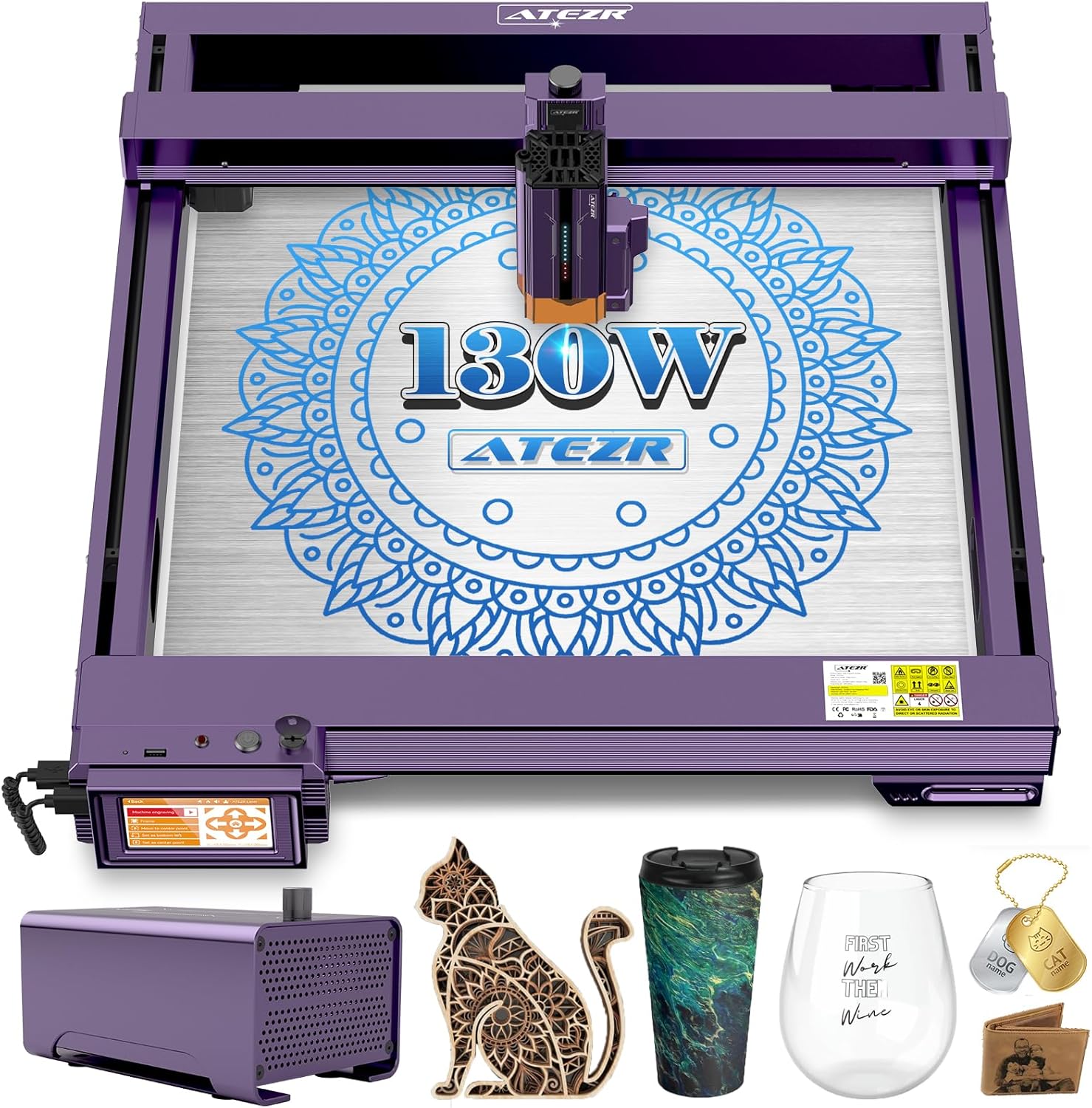 24W Laser Engraver with Air Assist O21235
