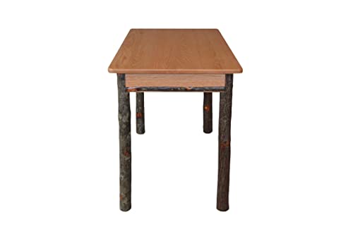 Small Rectangular Walnut-Stained Hickory Writing Desk U1331