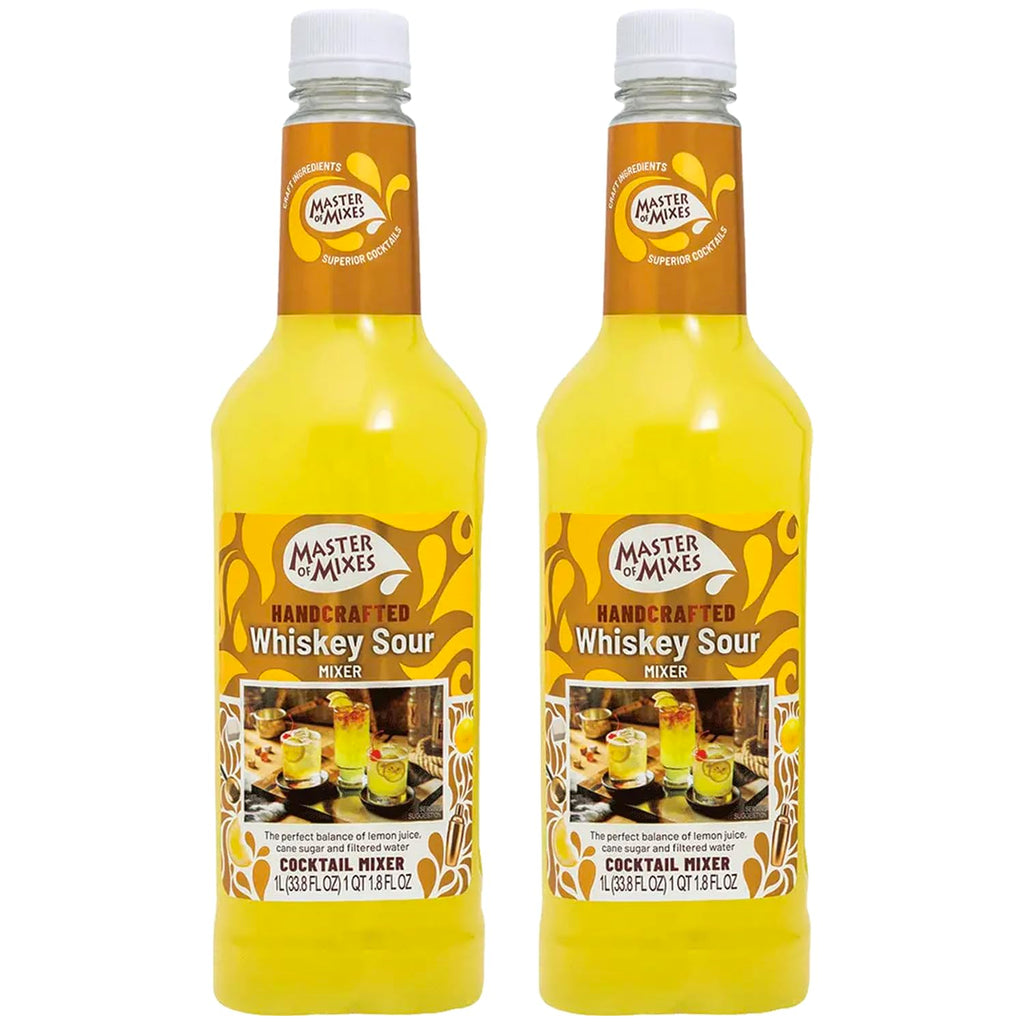 2 Pack Whiskey Sour Drink Mix – 1 Liter Bottle (33.8 Fl Oz) Y233377