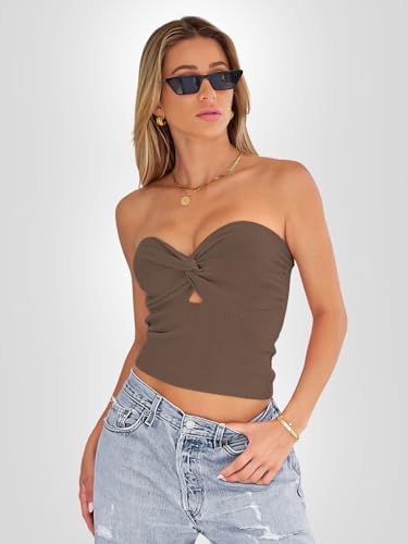 Womens Tube Tops Bandeau Strapless Tank Tops N1211