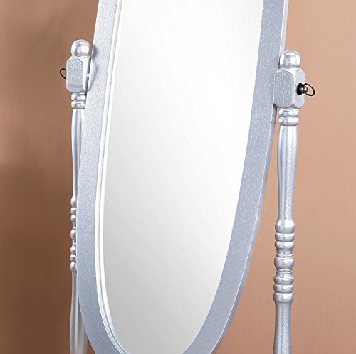 Cherry Finish Wood Cheval Mirror X298776