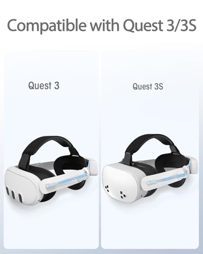 Elite Head Strap with Dual Fast Charging Battery Pack & Charging Dock for Meta Quest 3/3S - VR Headset Accessory Headstrap Y611078