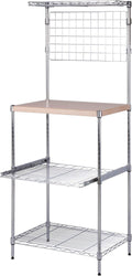 Chrome Microwave Shelving Unit J9809