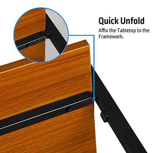 Black Small Folding Desk W715461