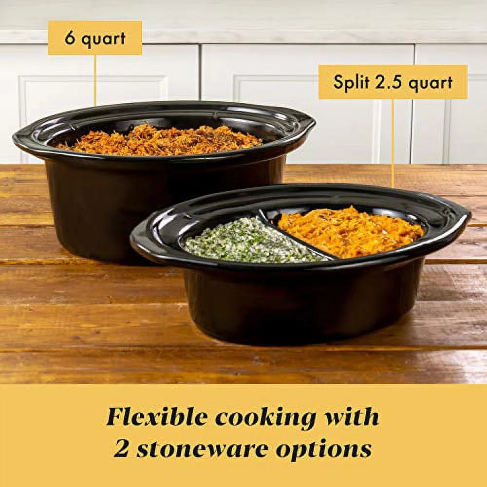 6-Quart Programmable Slow Cooker, Stainless Steel M683817