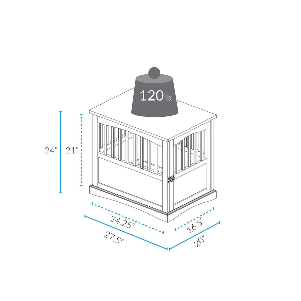 End Table Pet Crate B524