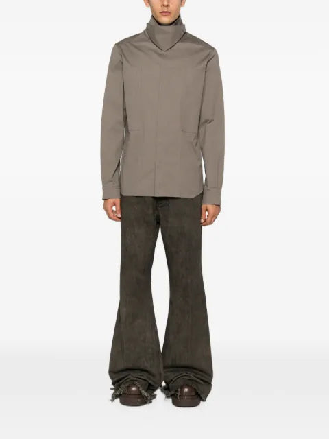 Rick Owens Tower Runway outershirt in heavy poplin