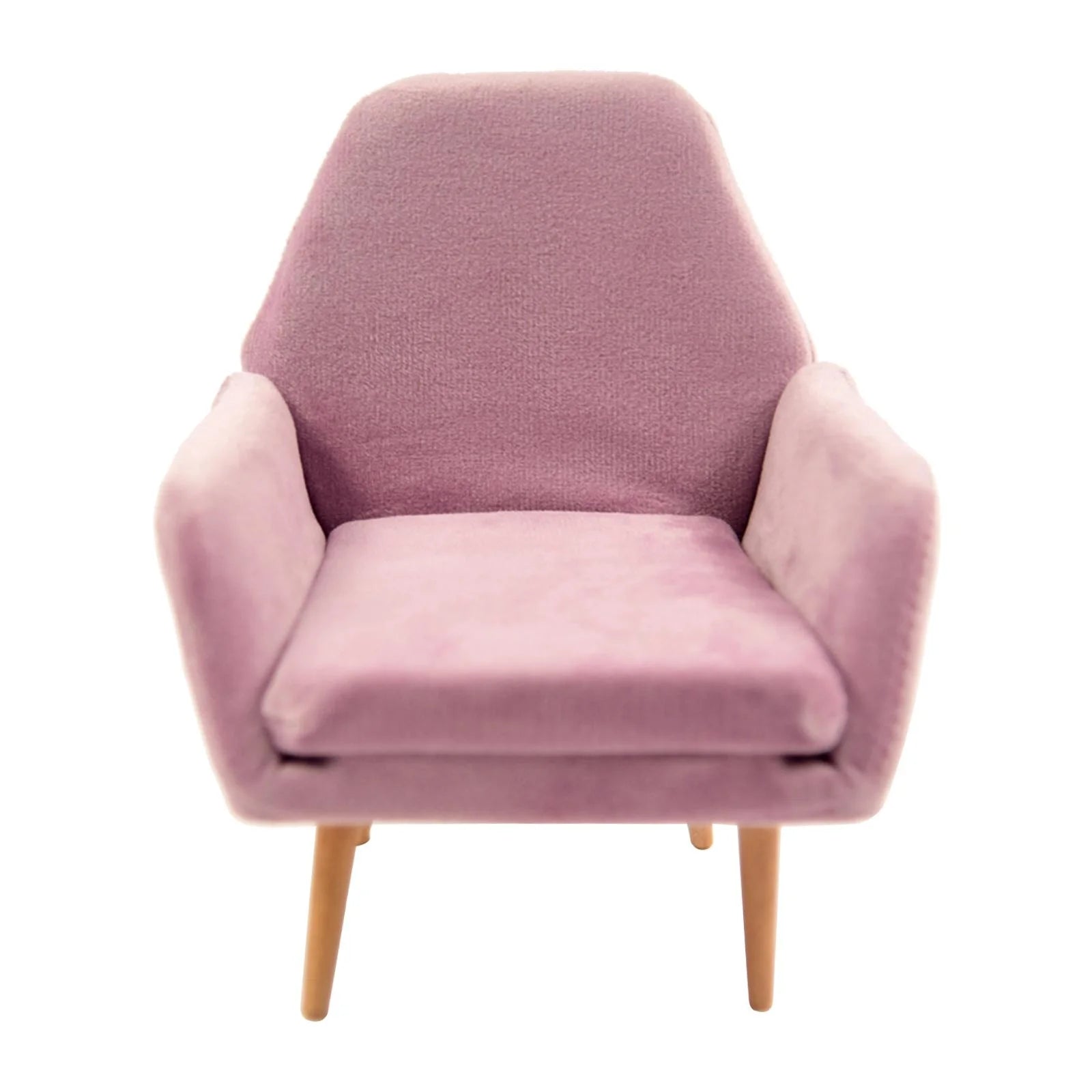 Pink Single Sofa Dollhouse Furniture 14.5x13x10.5cm Z76066