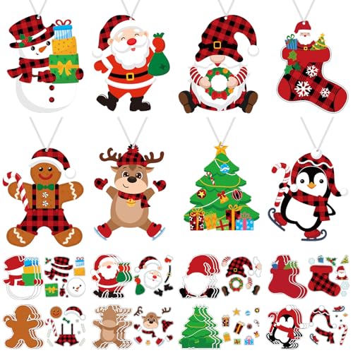 48 Sets Christmas Arts and Crafts DIY Ornaments Kit Q881