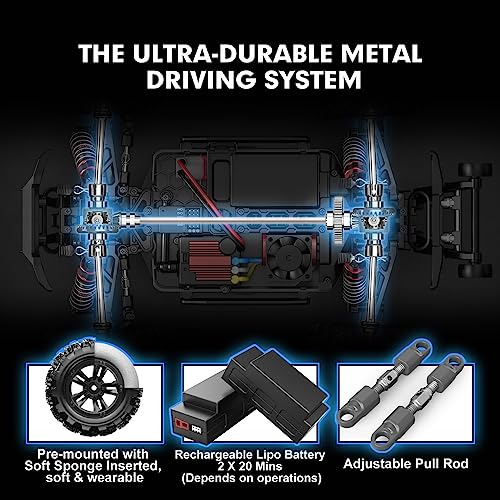 1/16 Brushless RC Car with 2 Lipo Batteries X481