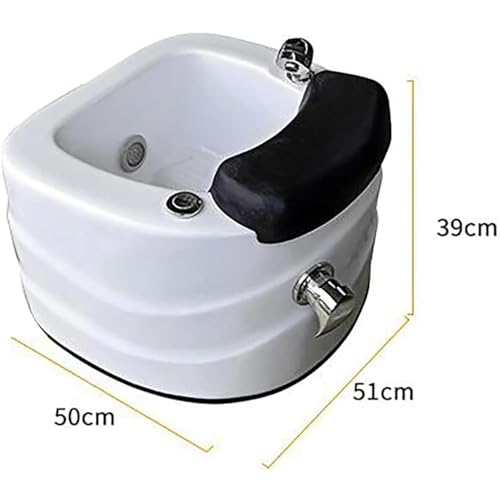 Acrylic Foot Bath with Adjustable Foot Pedal N676304