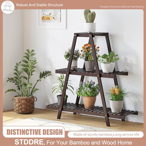 3 Tier 8 Potted Bamboo Plant Stand G140167