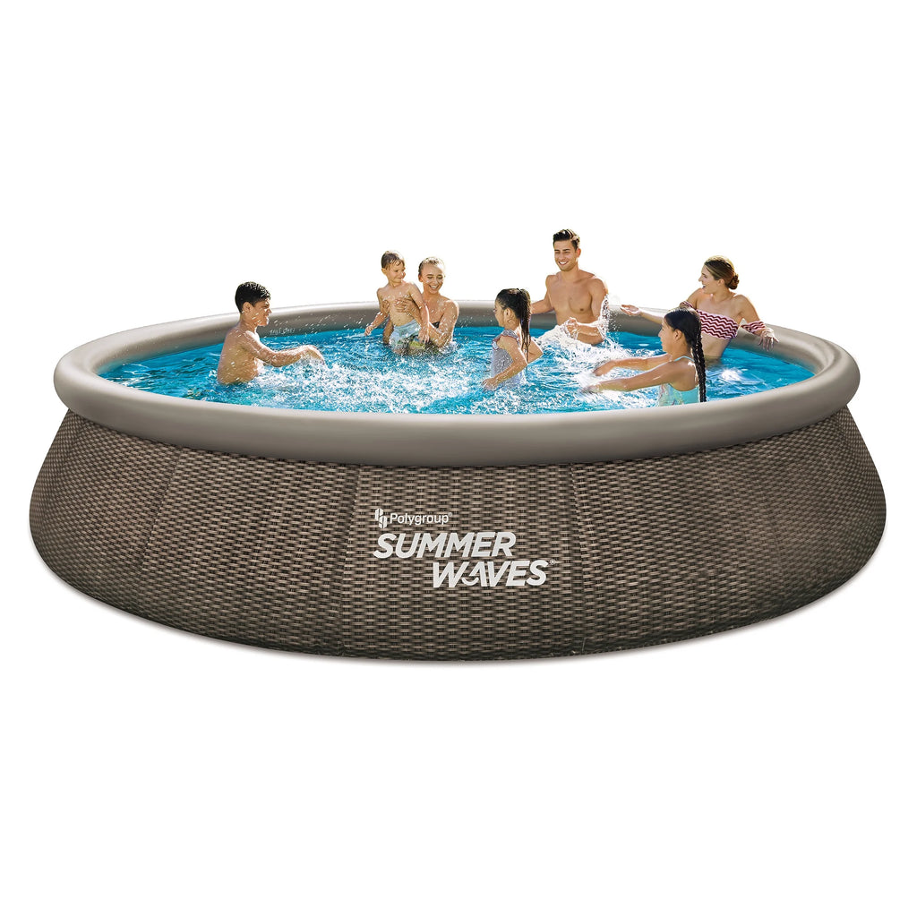15 ft Dark Rattan Round Pool X650203