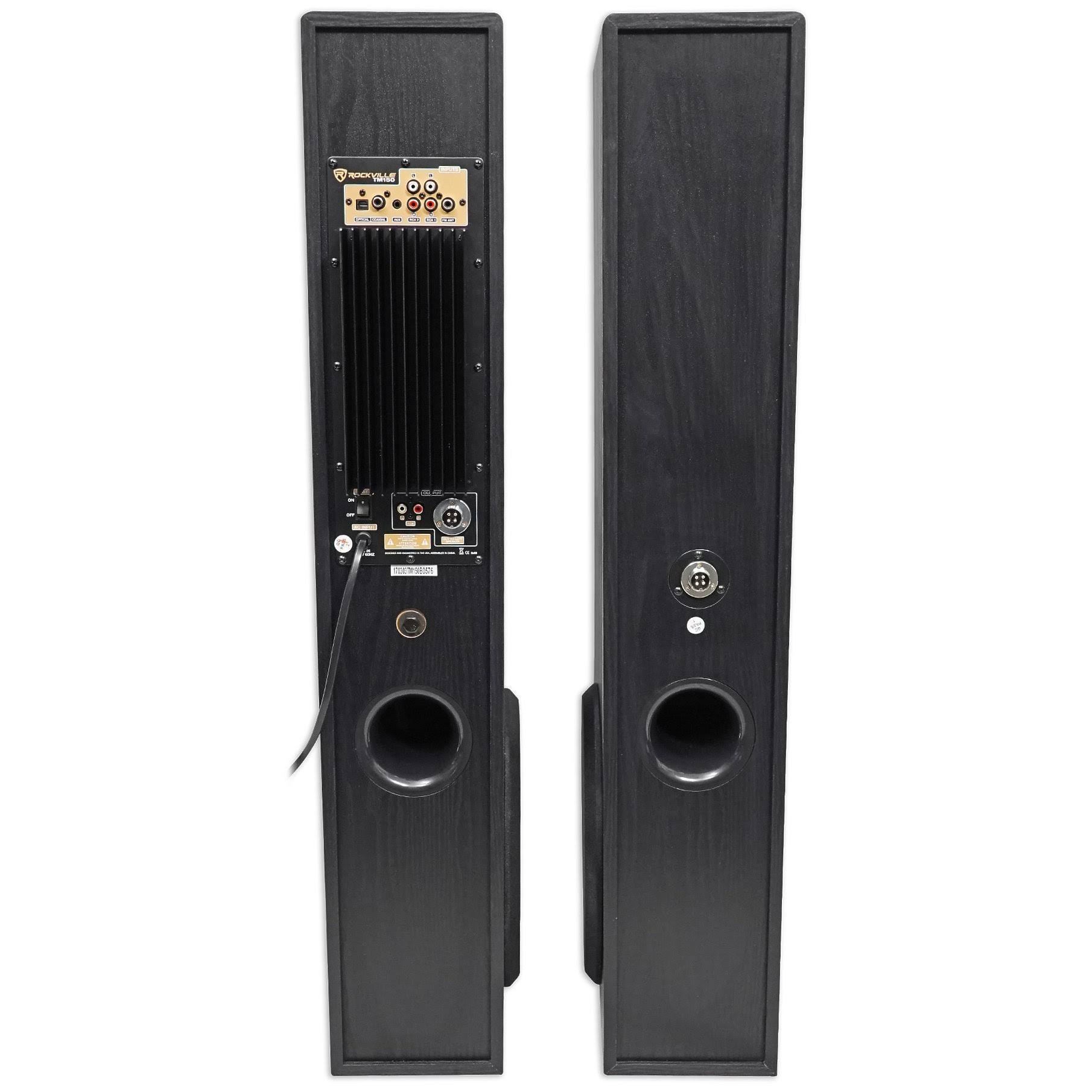 Black Home Theater System Tower Speakers with Subwoofer C541947