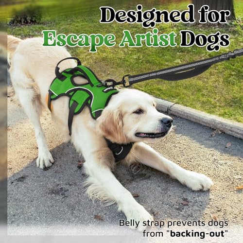 Black Reflective No Pull Dog Harness with Lift Handle X562