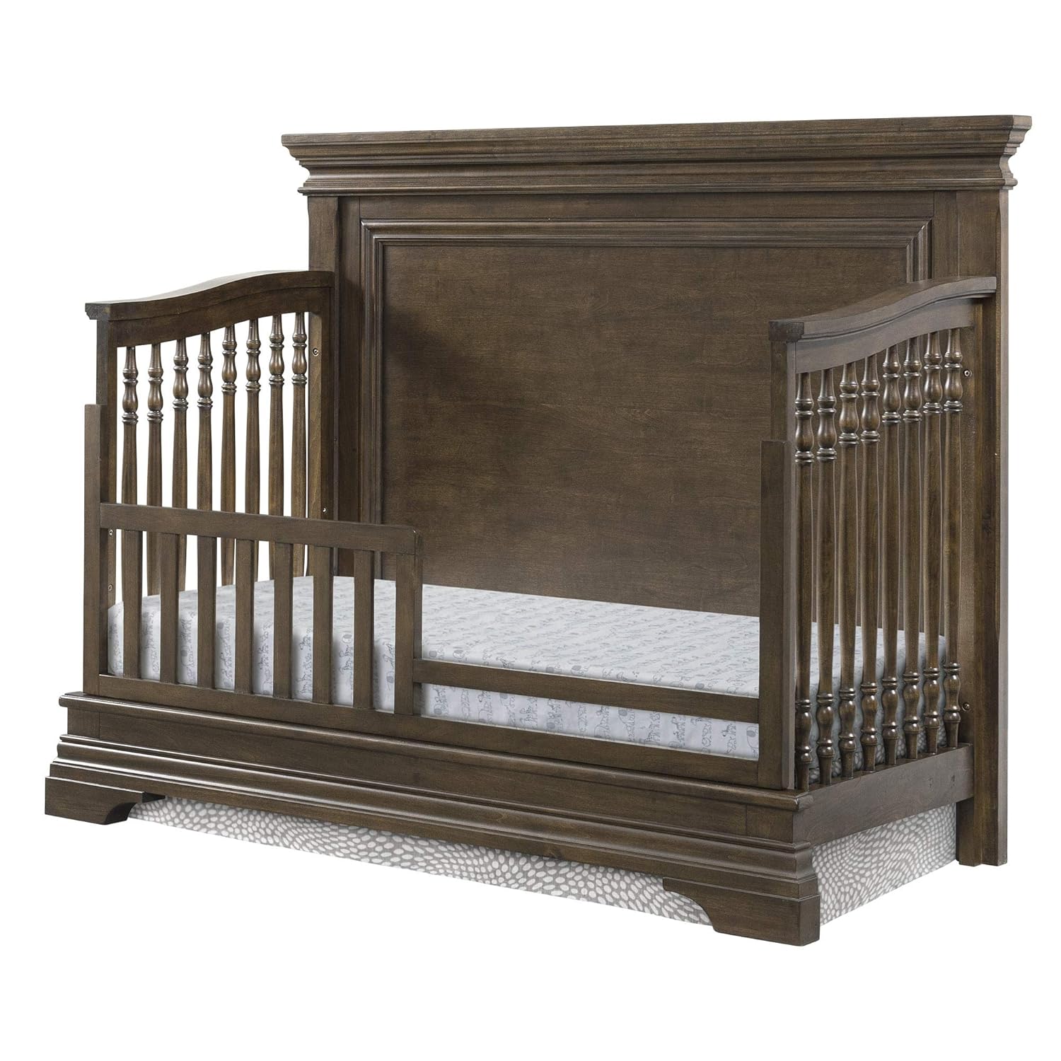 Brushed Rosewood Convertible Crib D684698