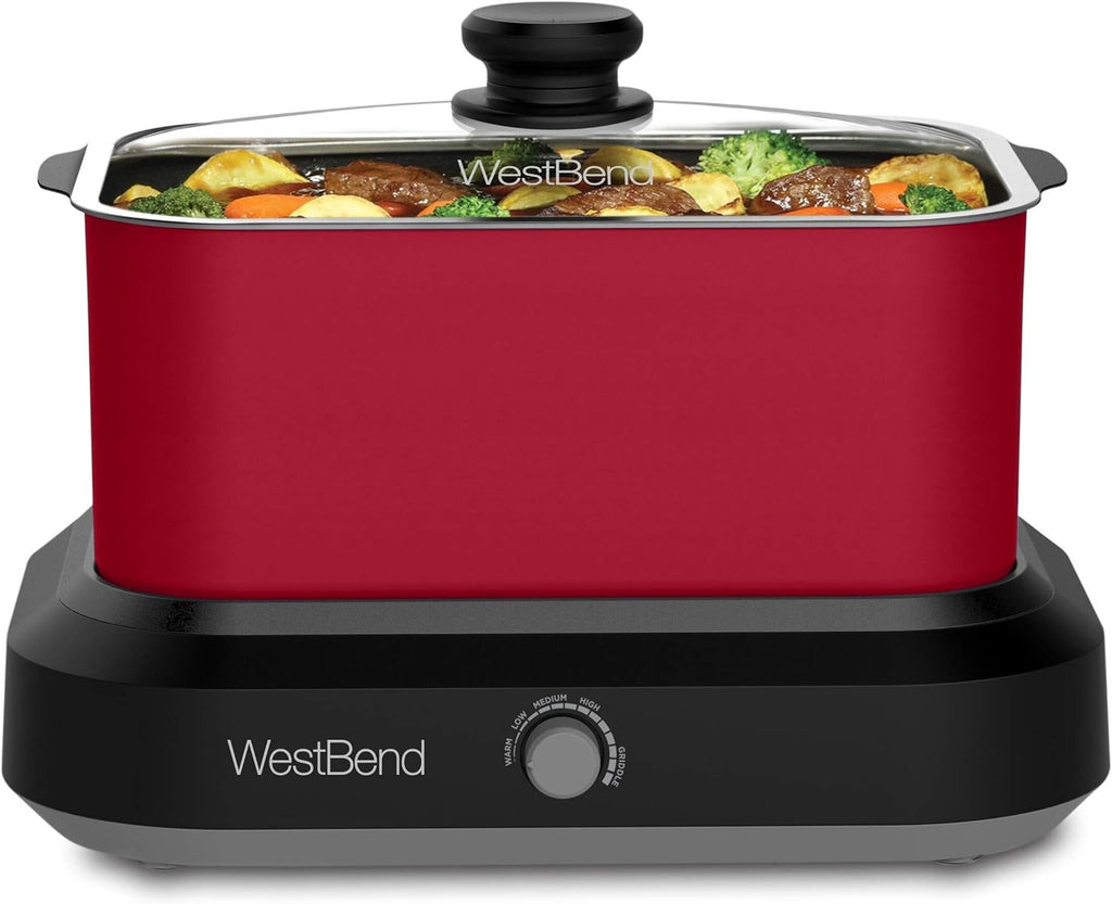 6-Quart Blue Non-Stick Slow Cooker A627