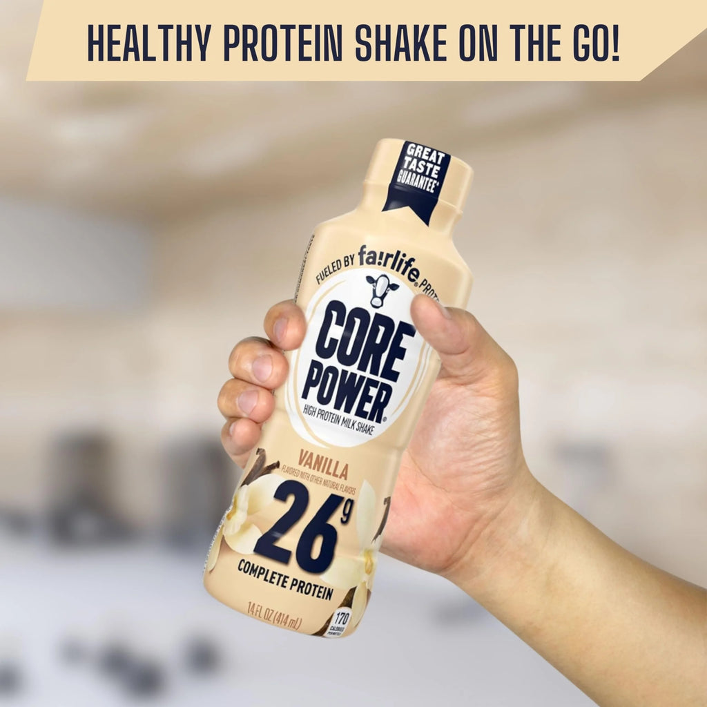 Vanilla 14 Fl Oz Pack of 12 Protein Shakes and Key Chain A923918