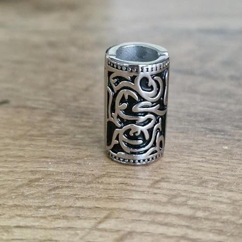 Viking Beard Bead 8x12x20mm Stainless Steel Q8528