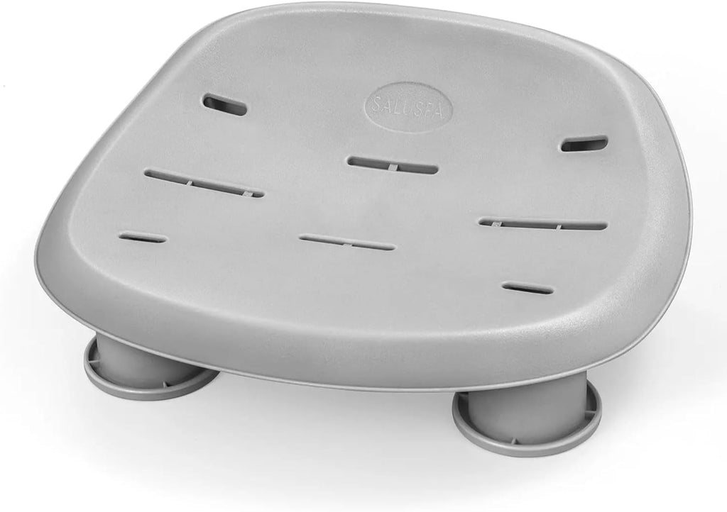 Gray Inflatable Round Hot Tub with Cover & 4 Non-Slip Pool Spa Seat D68976