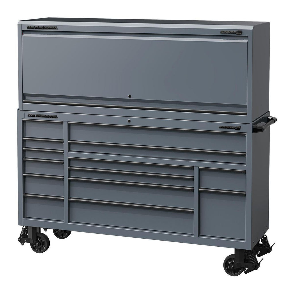 72 in. x 22 in. Triple-Bank Roll Cab, Slate Gray W680232
