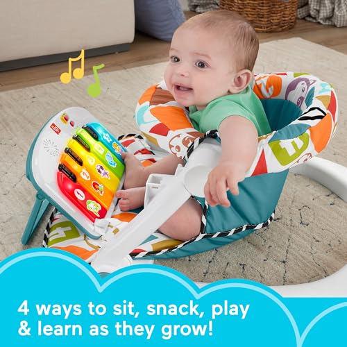 Pink Portable Baby Chair with Piano Toy & Snack Tray T266562