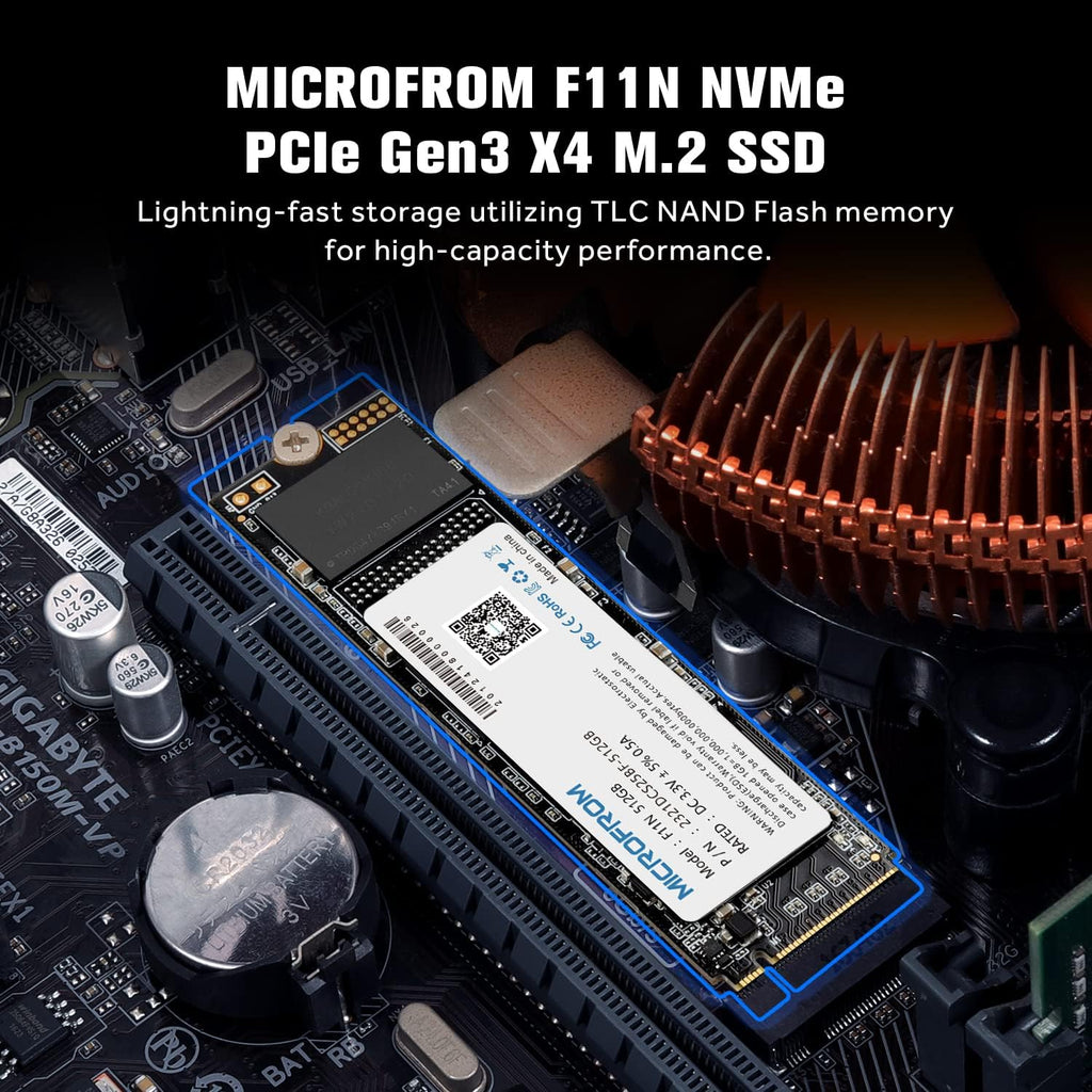 512GB M.2 NVMe PCIe Gen3X4 Internal Solid State Drive Pack of 2 G948