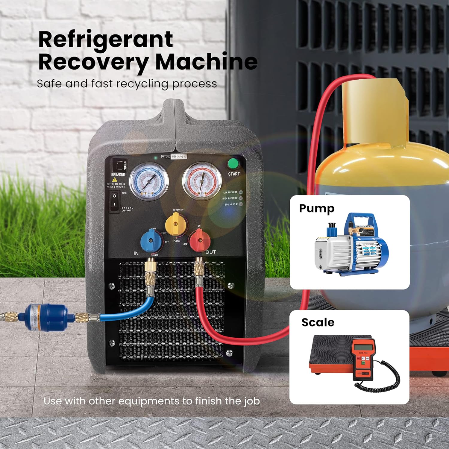 Portable Refrigerant Recovery Machine Q184703