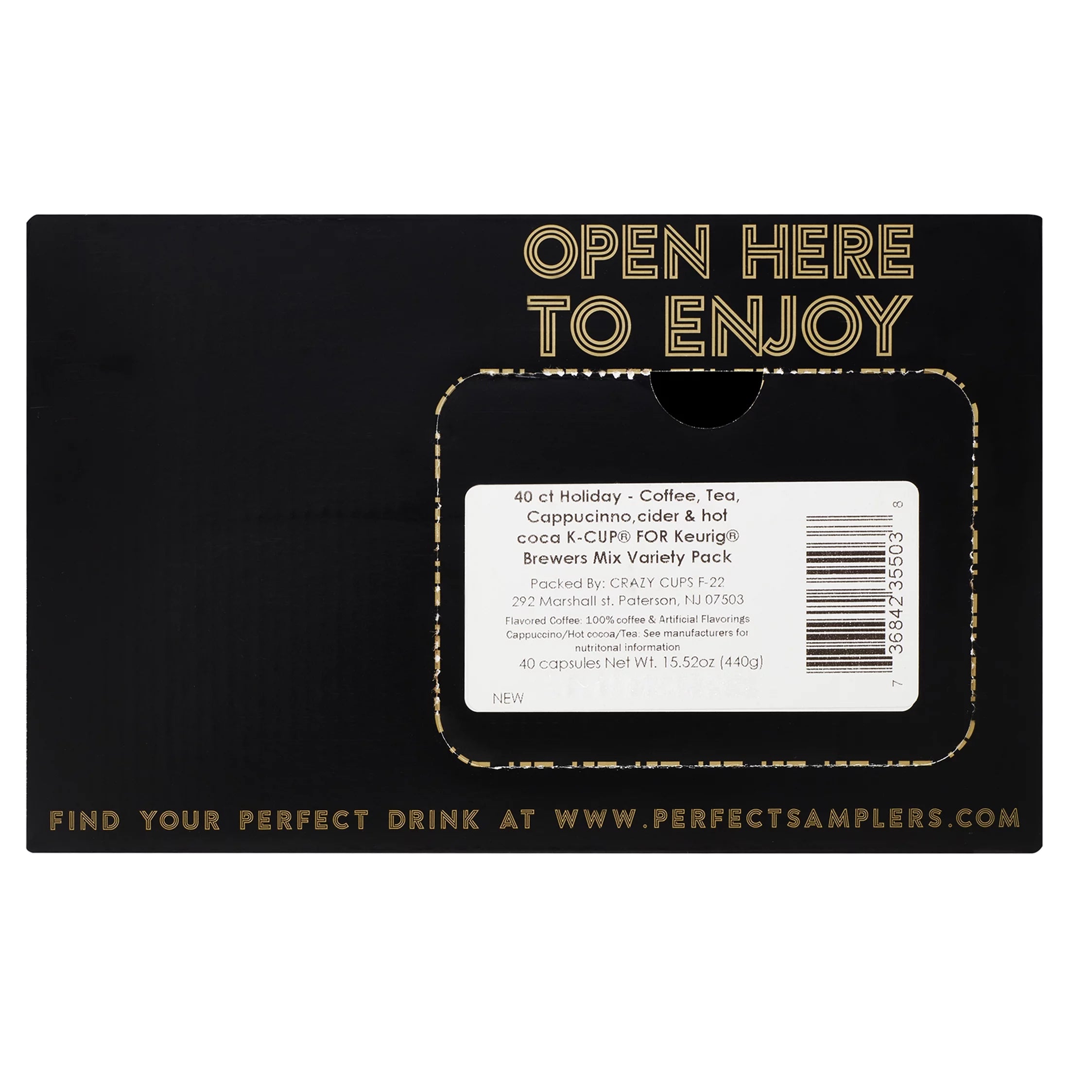 40 Count Single Serve Cups for Coffee, Tea, Hot Cocoa and Cider Q149