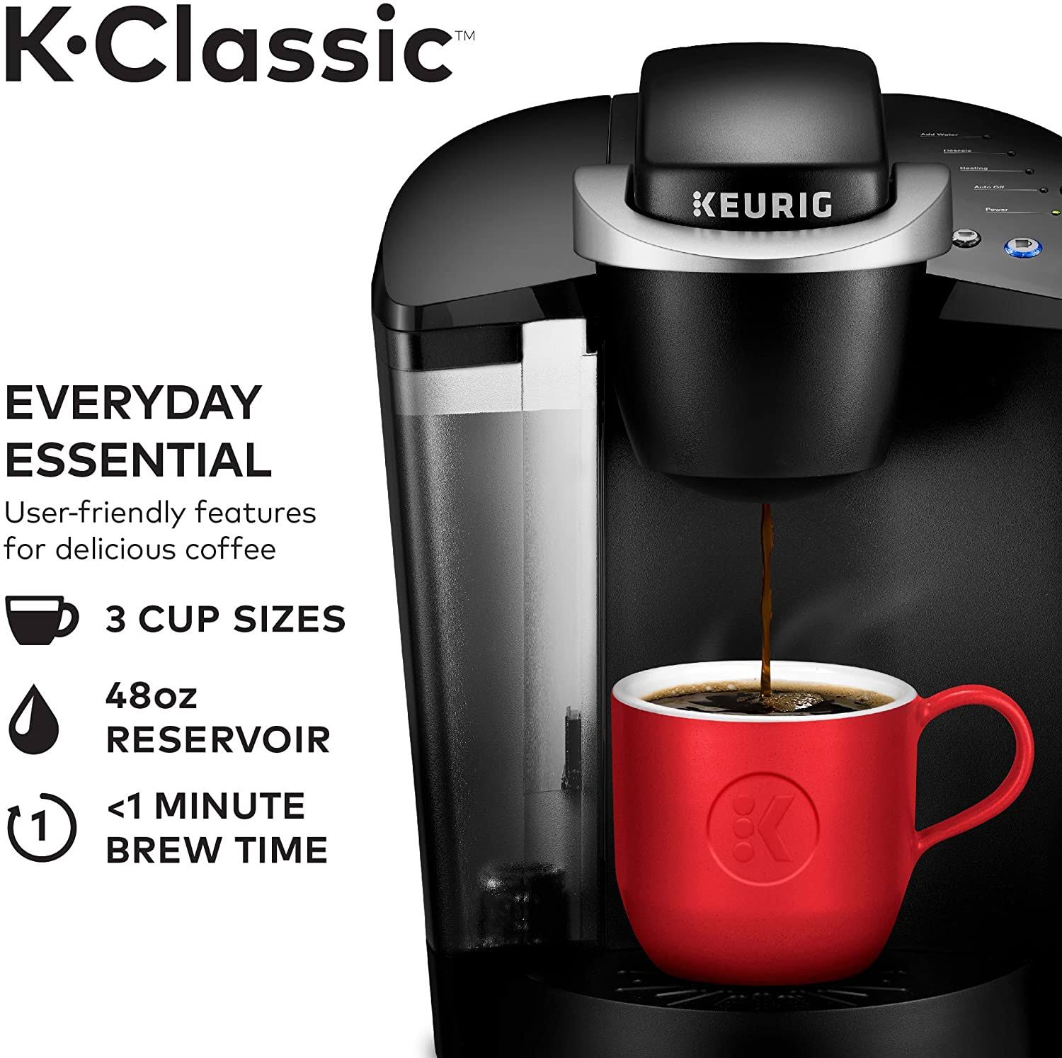 Black Single Serve K-Cup Pod Coffee Brewer B356448