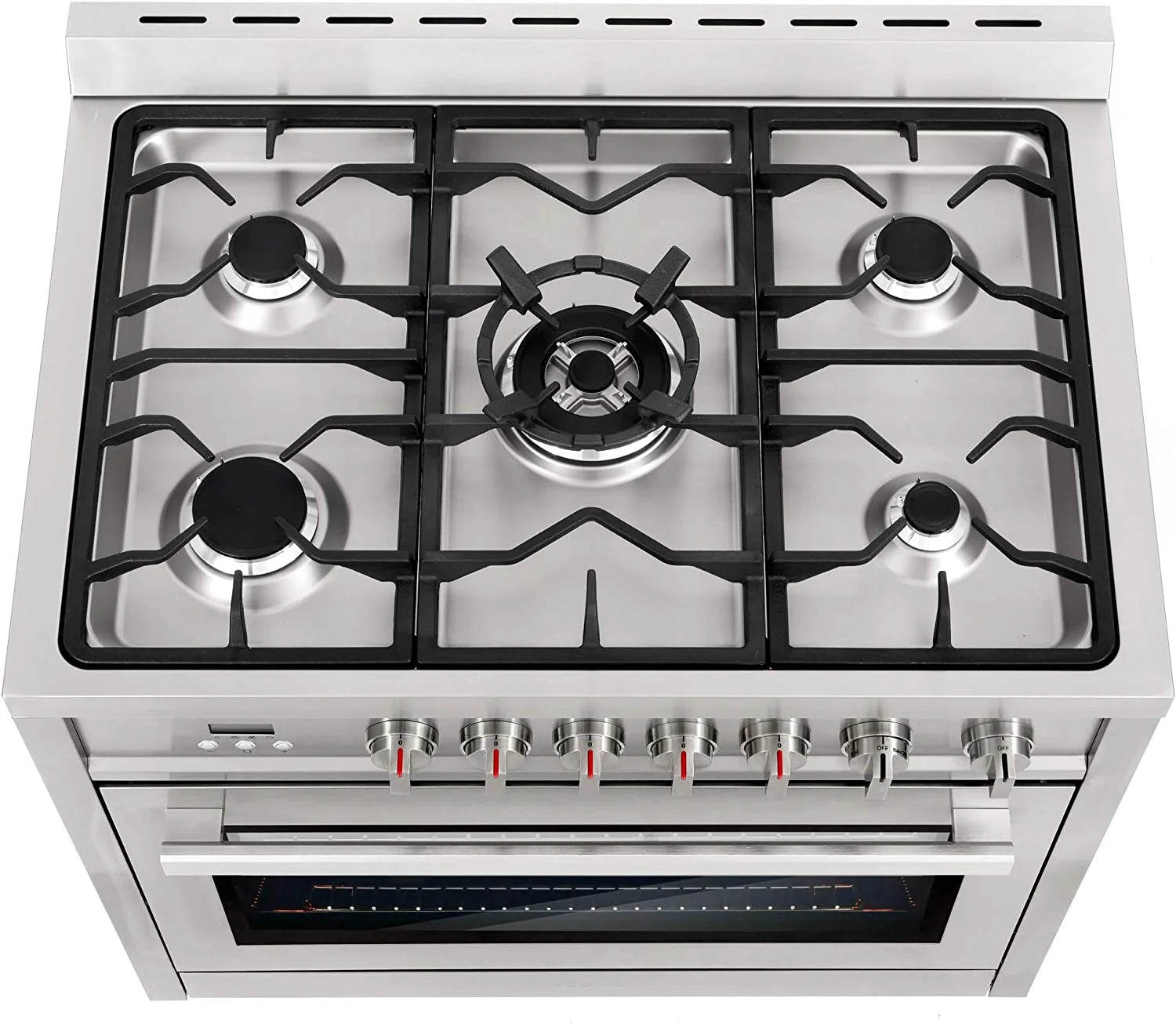 36-in 5 Burners 3.8-cu ft Convection Oven Freestanding Gas Range N912
