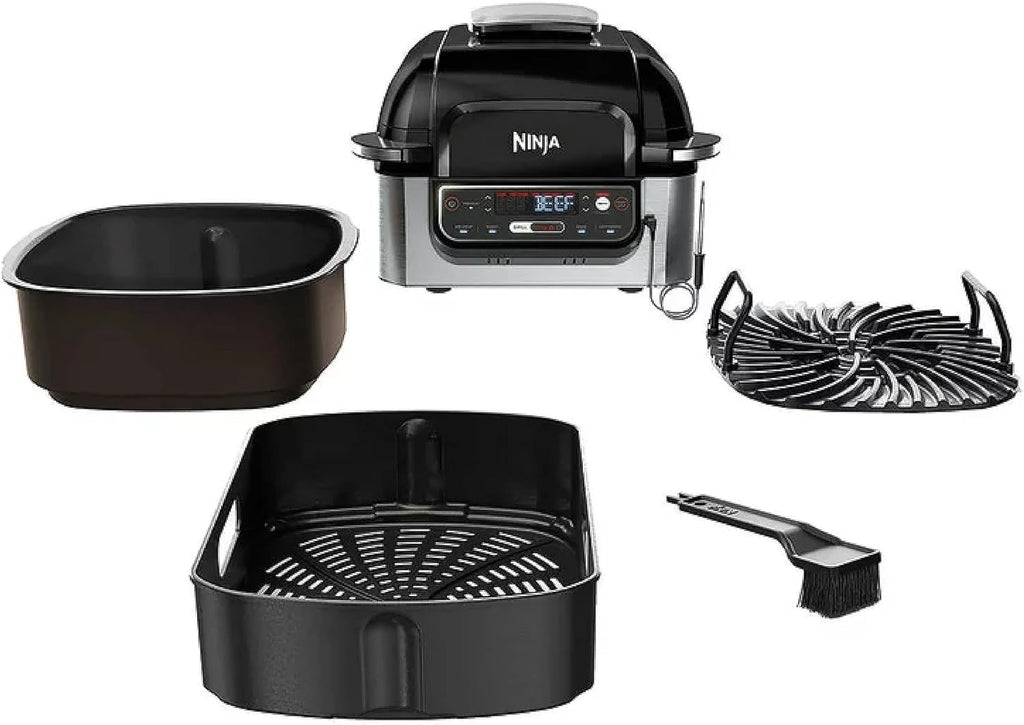 5-in-1 Indoor Grill with 4-Quart Air Fryer X611836