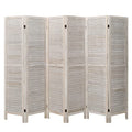 6 Panel Wood Room Divider (Beige) K748