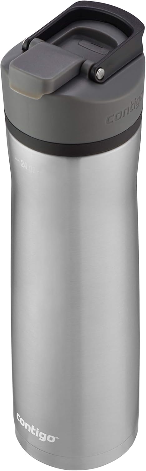 24 oz Stainless Steel Water Bottle with AUTOSEAL Lid Q252