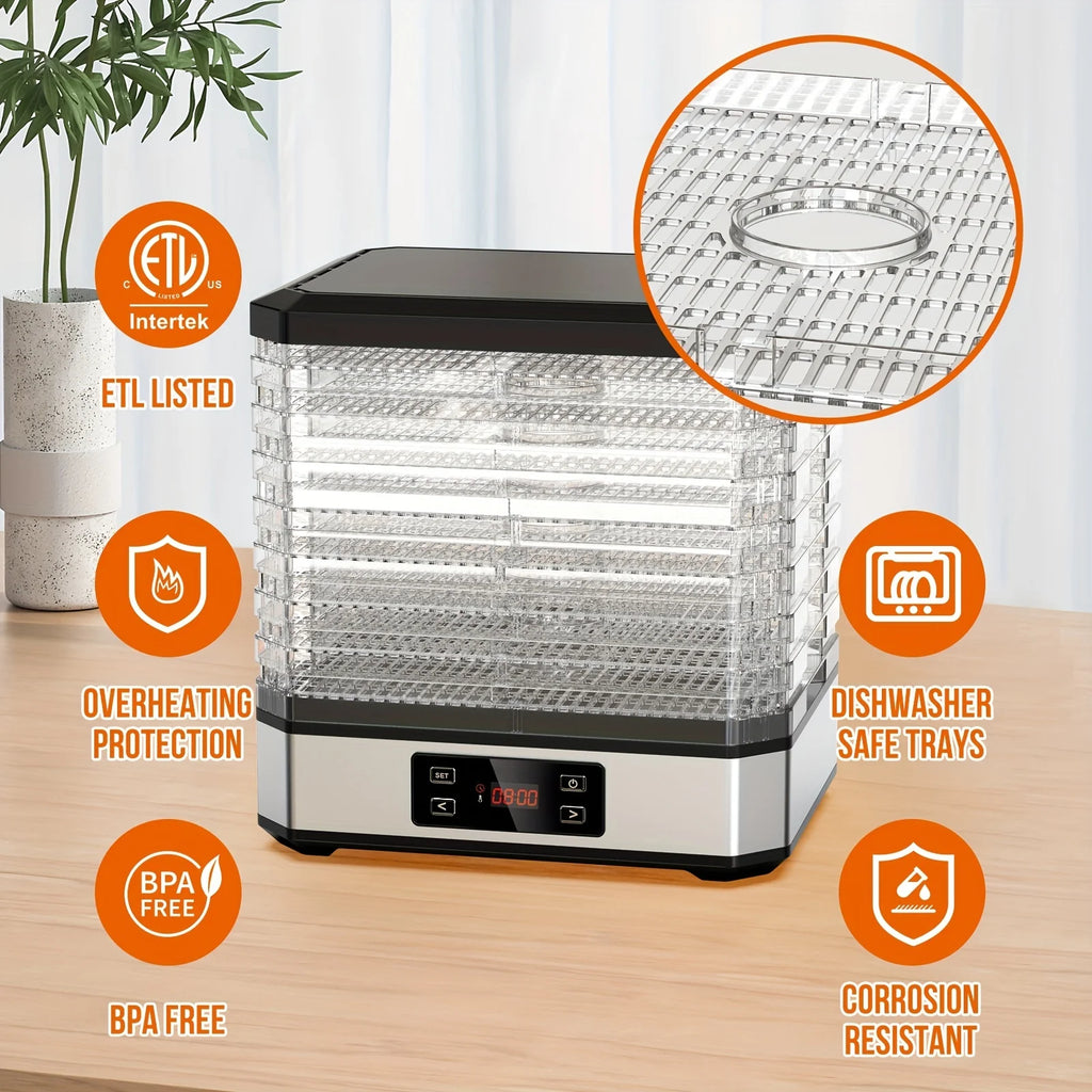 Stainless Steel Food Dehydrator (400W) D6842