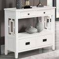 Brown Console Table with 4 Drawers and 1 Storage Shelf D621570