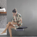 14" Folding Teak Shower Seat Wall Mounted, 440LBS M769384