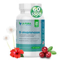 D-mannose 1000 mg Supplement with Cranberry Juice Powder, Hibiscus Flower & Dandelion Herb Extract, 60 Capsules K7462