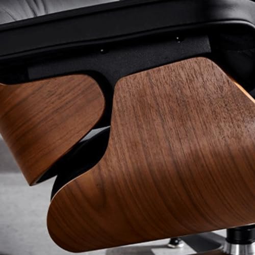 Single Leather Sofa Chair with Footrest D3644