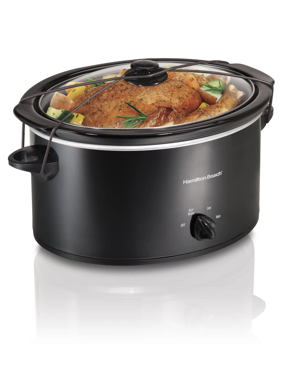 5 Quart Portable Slow Cooker with Removable Crock U5689