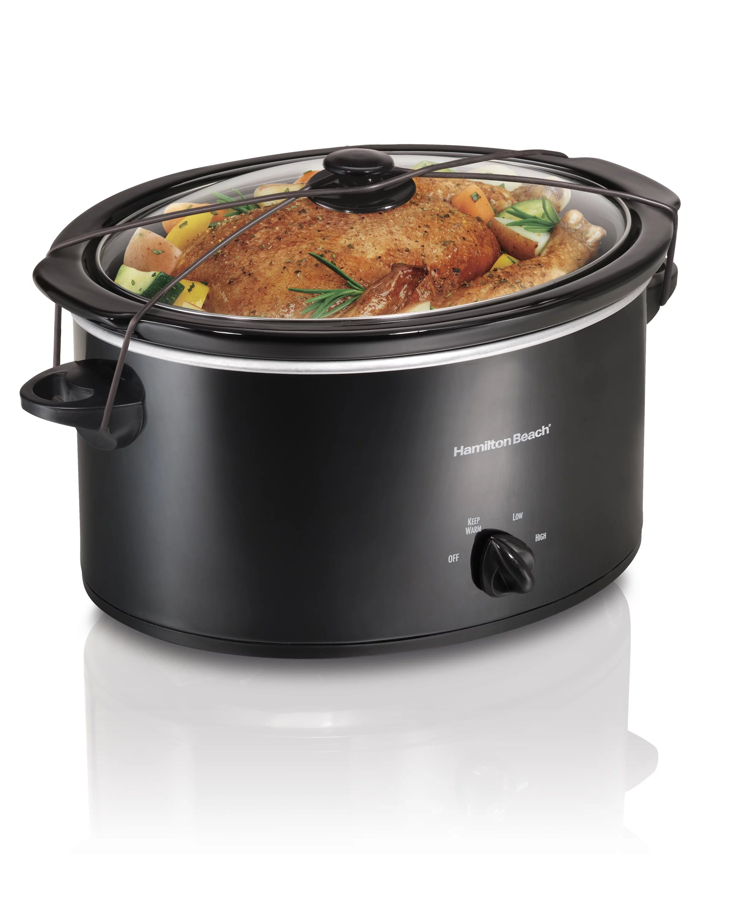 5 Quart Portable Slow Cooker with Removable Crock U5689