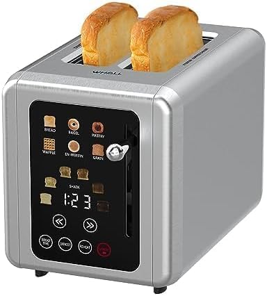 Open Box Touch Screen Toaster 2 Slice Digital Timer Stainless Steel W7497