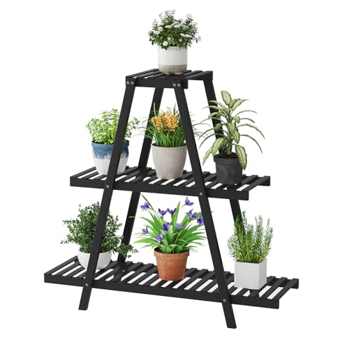 3 Tier 8 Potted Bamboo Plant Stand G140167