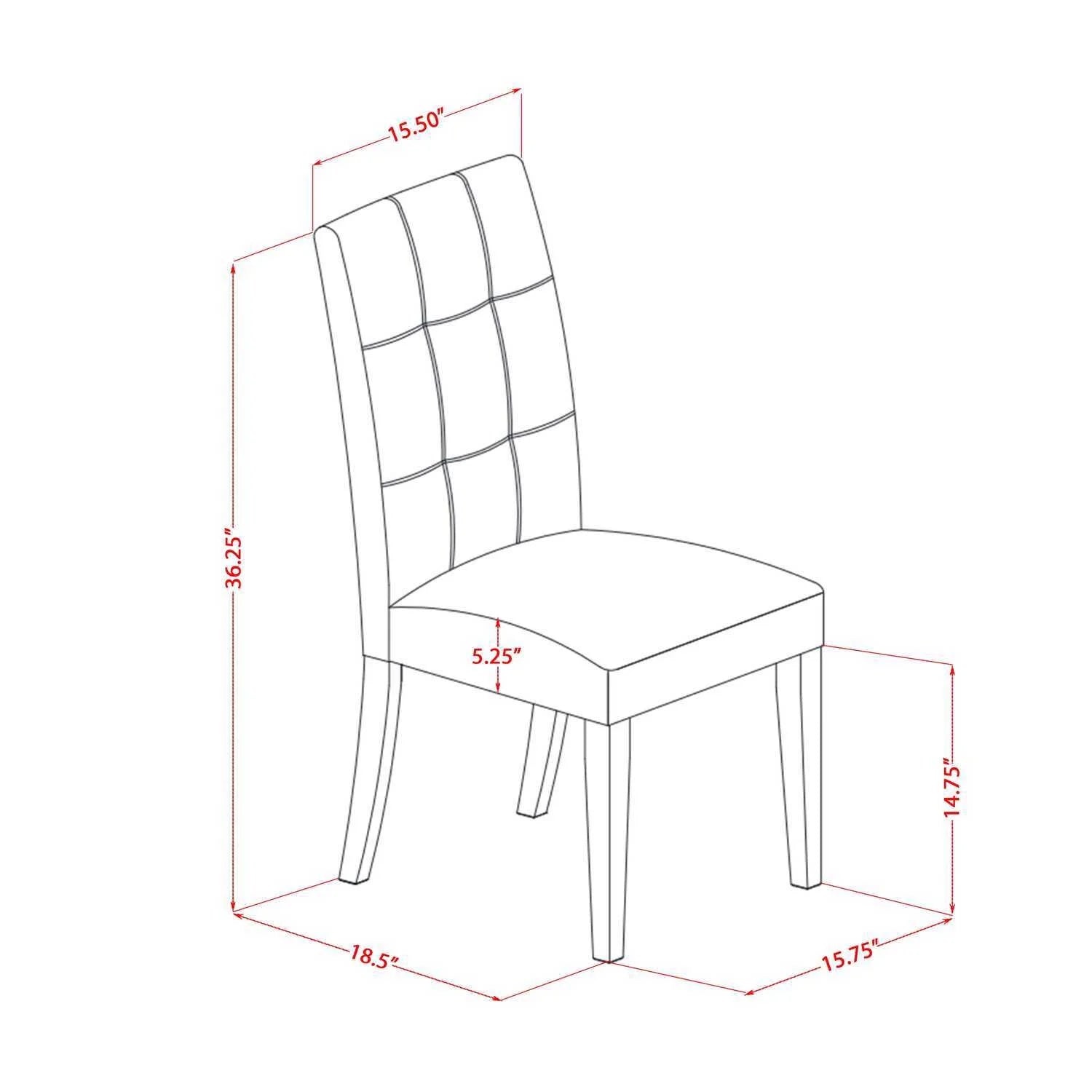 5 Piece Rectangle Kitchen Table with Leaf and 4 Chairs, Oak G246371