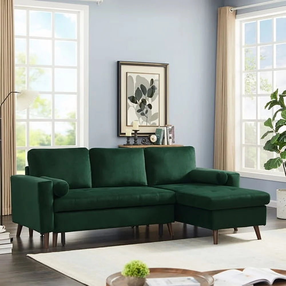 88 inch Reversible Pull out Sleeper Sectional Storage Sofa Bed L712