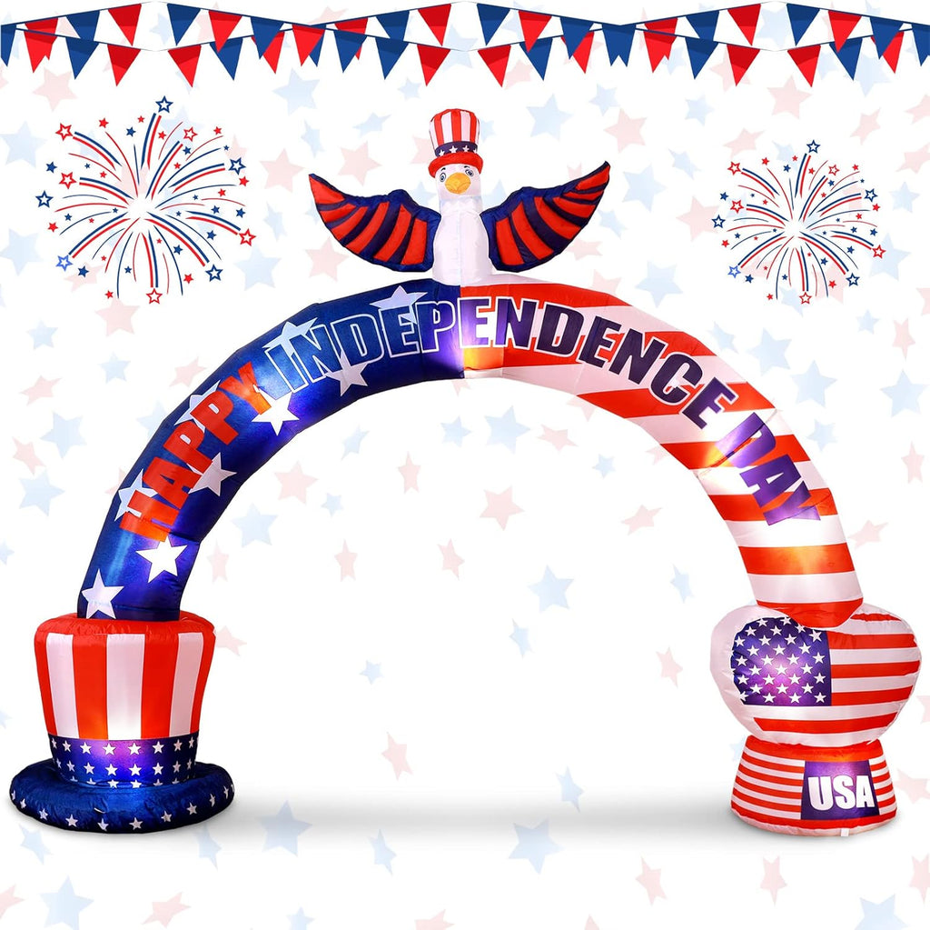 9.2 ft Inflatable American Bald Eagle Arch with LED G751