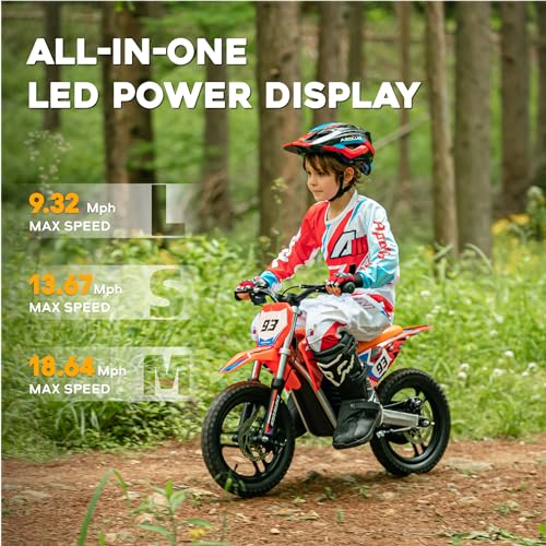 Red Electric Dirt Bike with 12-Inch Off-Road Tires X922
