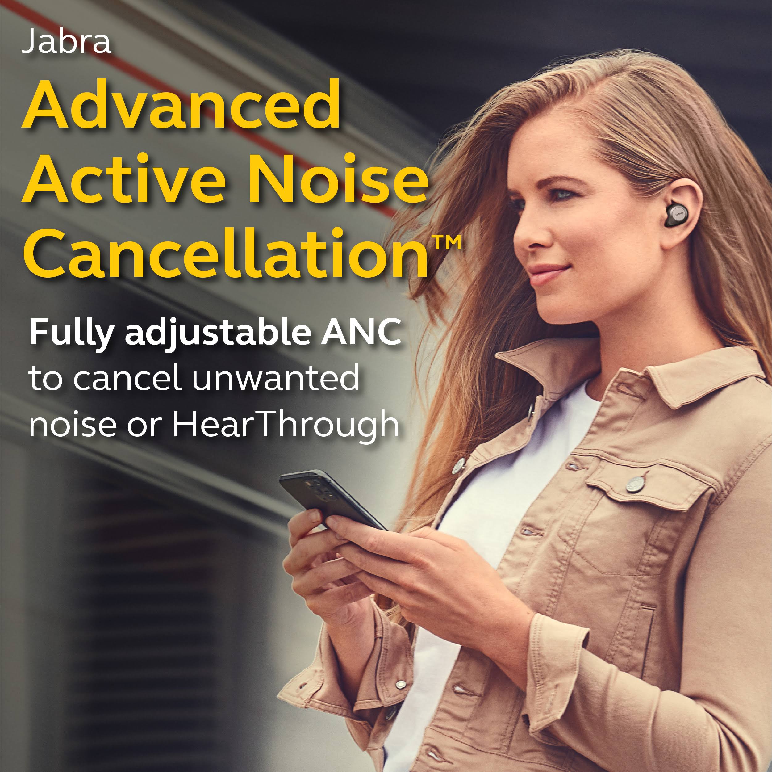 Titanium Black Bluetooth Wireless Noise-Canceling In-Ear Earphones O172096