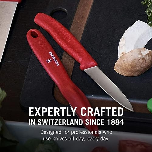 Red Set of 6 Swiss Classic Knife Set S305