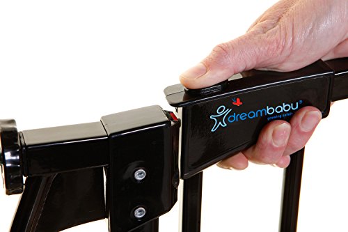White Auto Close Security Gate Value Pack (Includes 2 Gates and 2 Extensions) H810